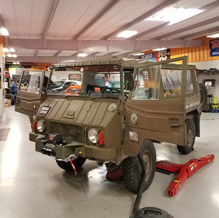 a truck in a room a truck in a room