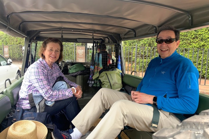 a person sitting on a bench